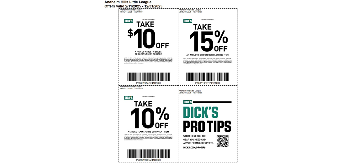 Dick's Coupons 